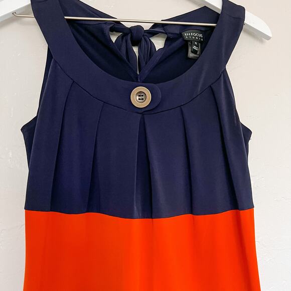 En Focus Studio Color Block Sleeveless Dress size 4 - Picture 3 of 5